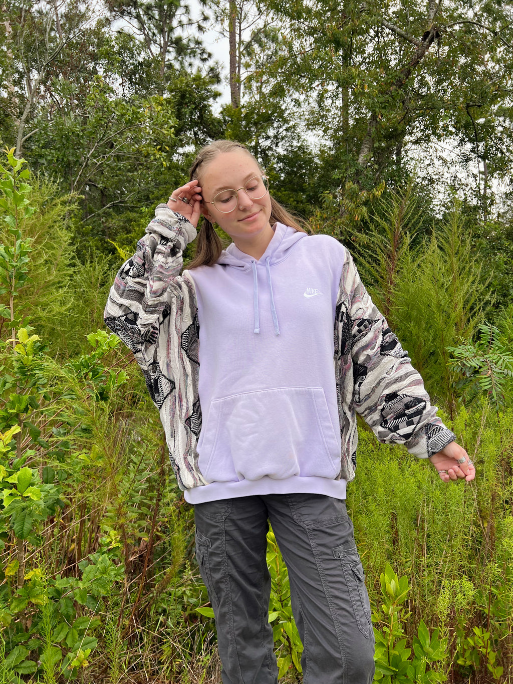 lavender hoodie