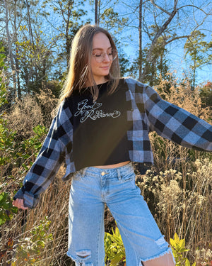 gracie abrams flannel tee