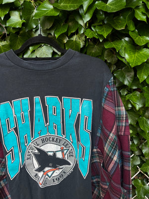 sharks flannel