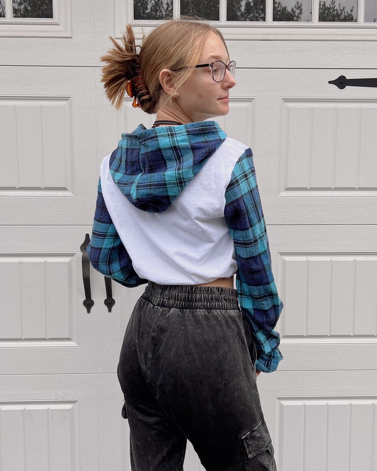 water flannel hoodie