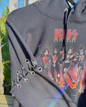 kiss chain hoodie