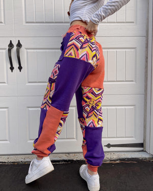 purple & orange sweats