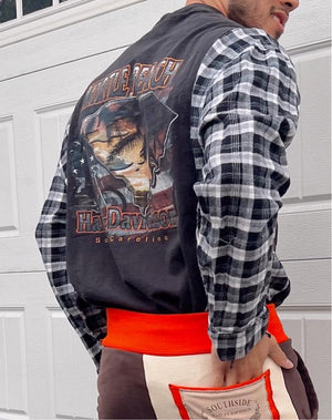 black harley flannel