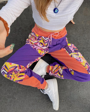 purple & orange sweats