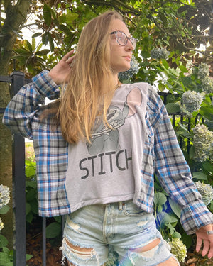 stitch flannel