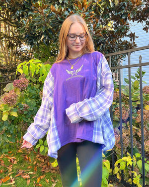 purple harley flannel
