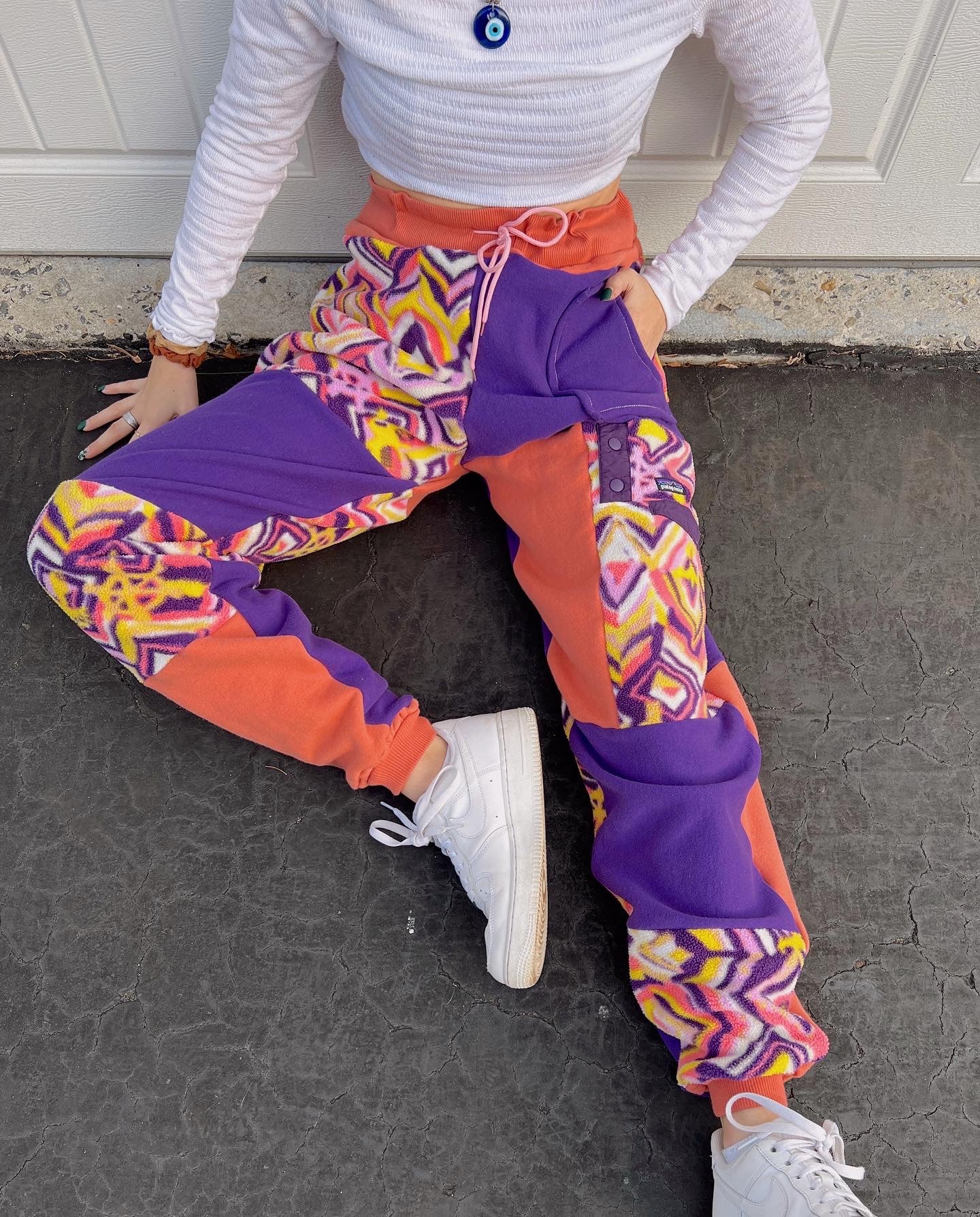 purple & orange sweats